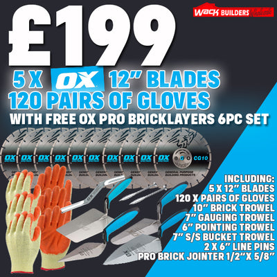 OX Product Package 2 - Blades, Gloves, Tools